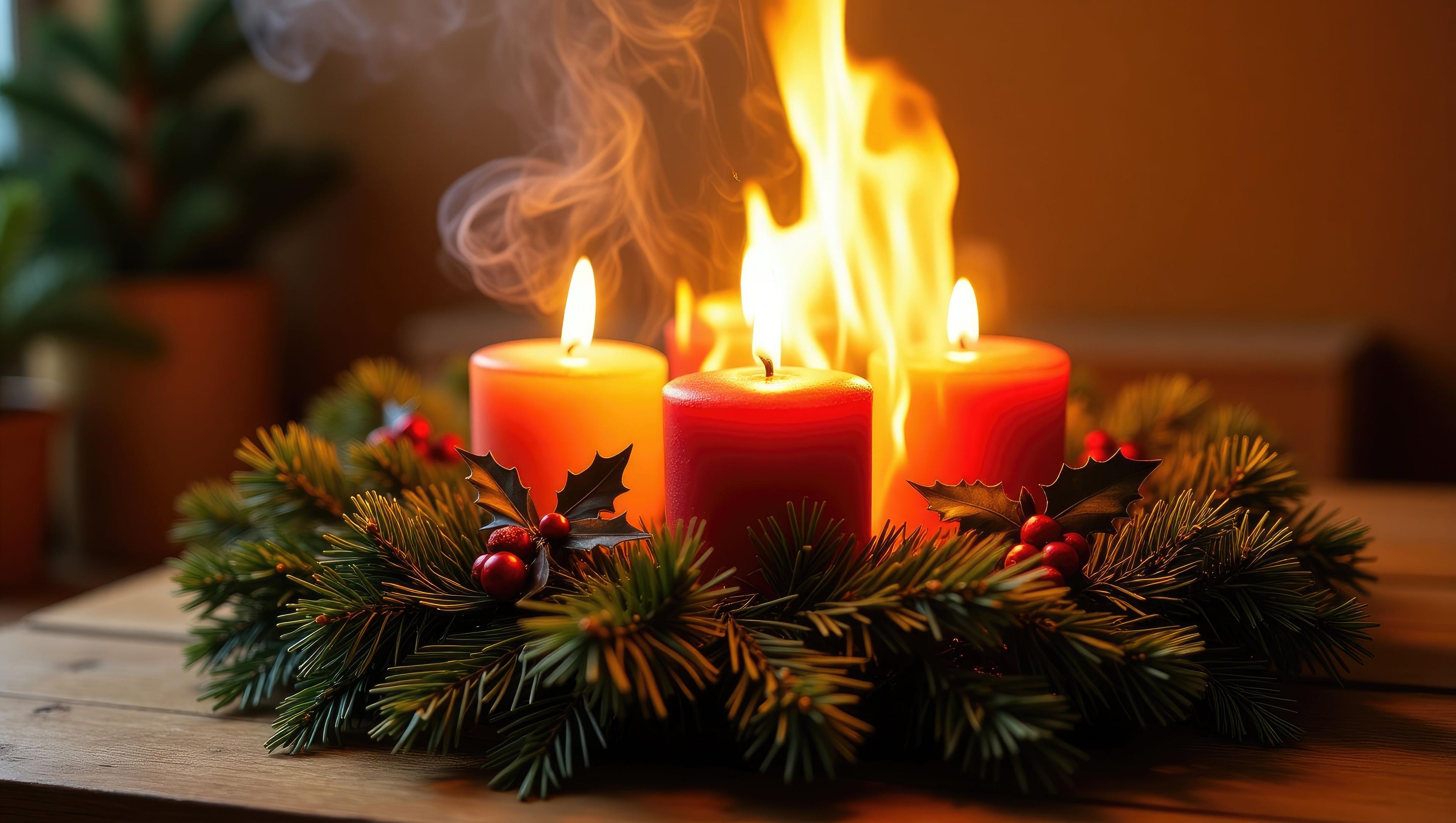 Holiday candles raise the risk of fires in homes