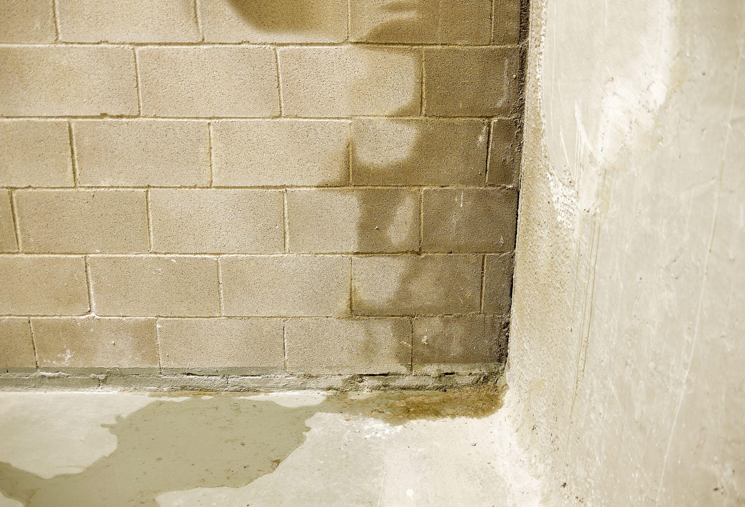 Leaking foundation wall