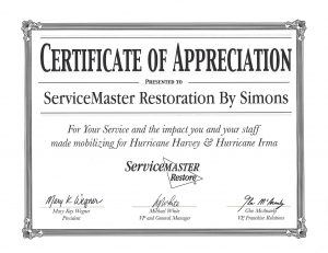 ServiceMaster Restoration By Simons Awarded for Hurricane ...